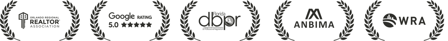 Orlando Regional Realtor Association, Google Rating 5.0, DBPR, ANBIMA y WRA