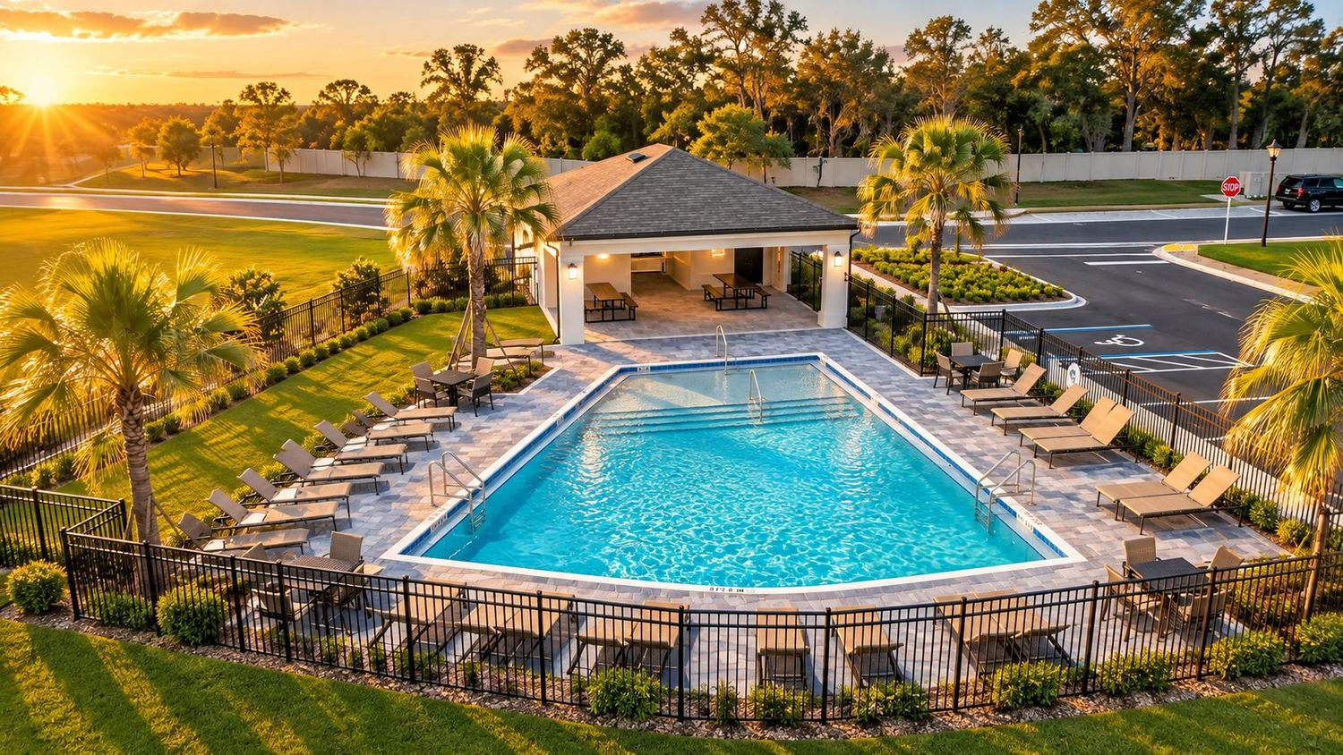 A piscina do Aspire at Canter Creek