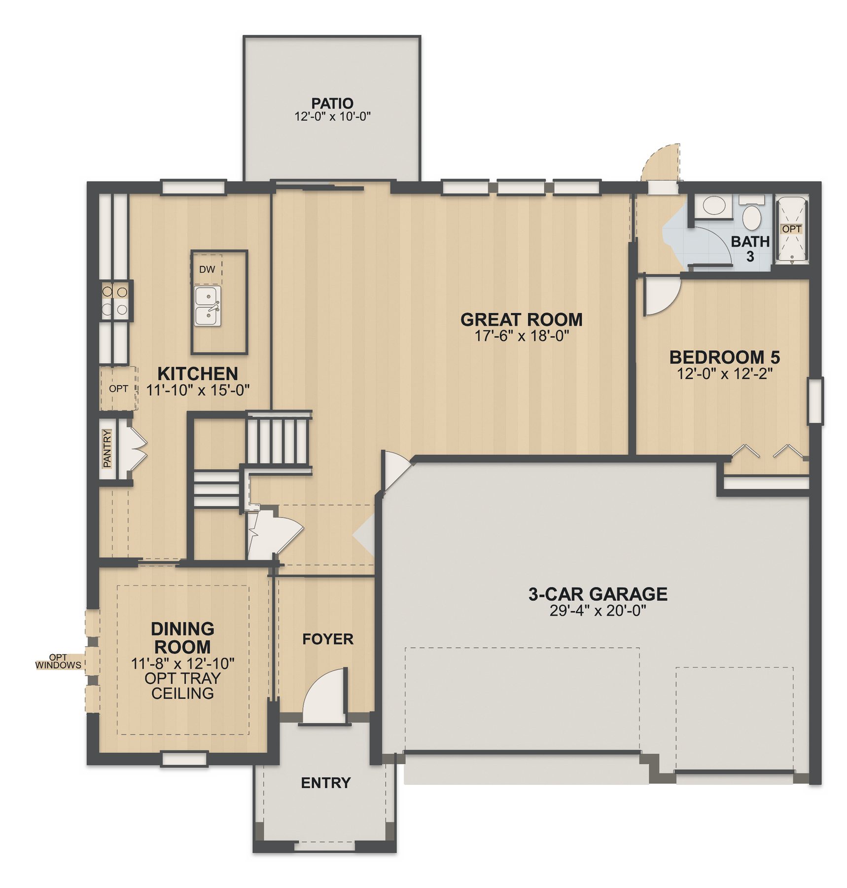 Planta Lakeview FL · 1º andar