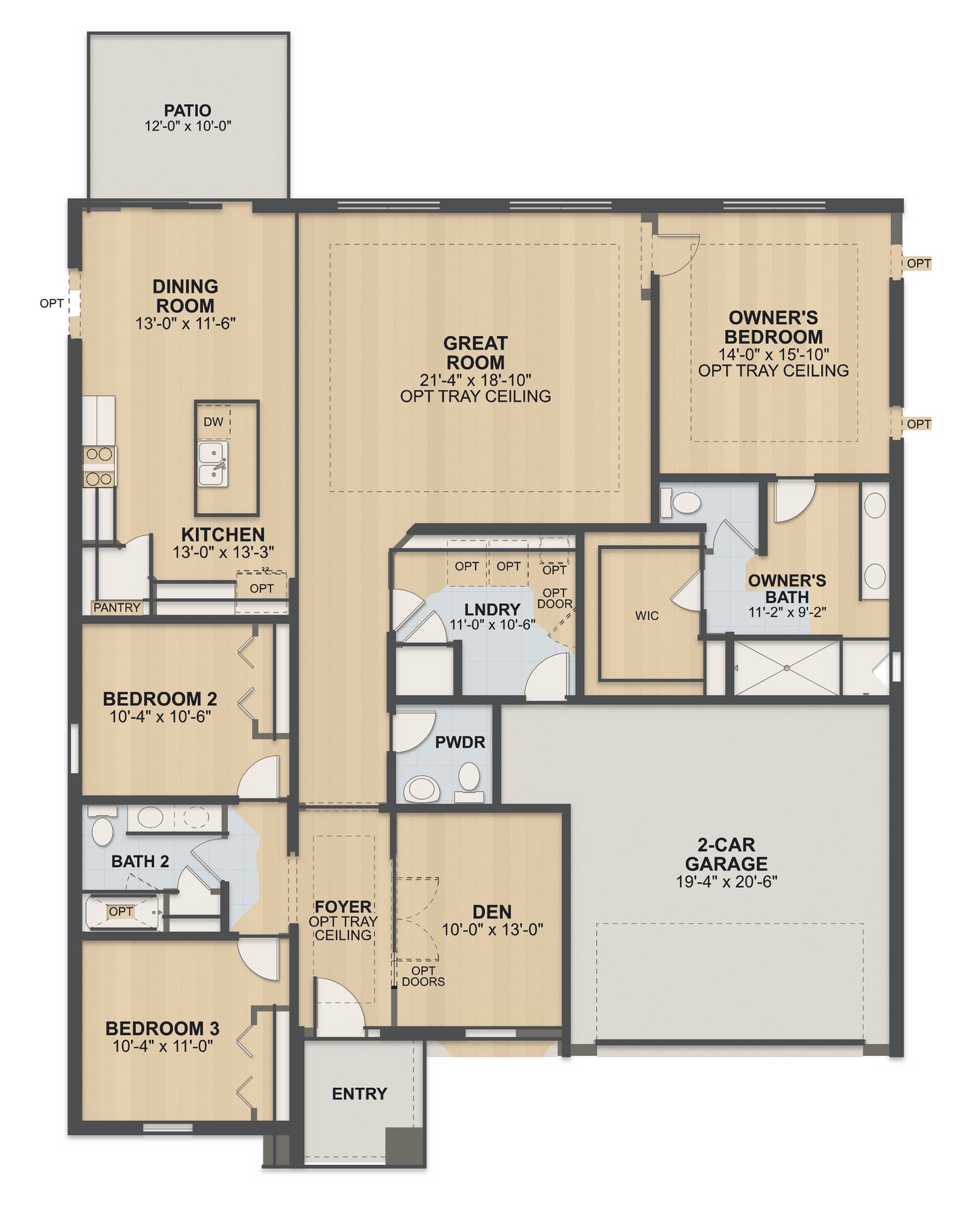 Planta Tranquility · 1º andar