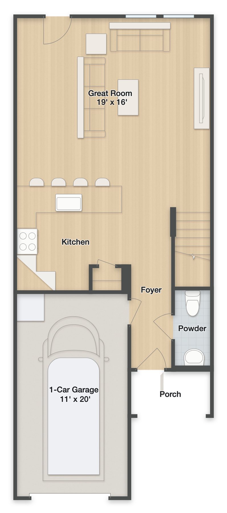 Planta Crestone · 1º andar
