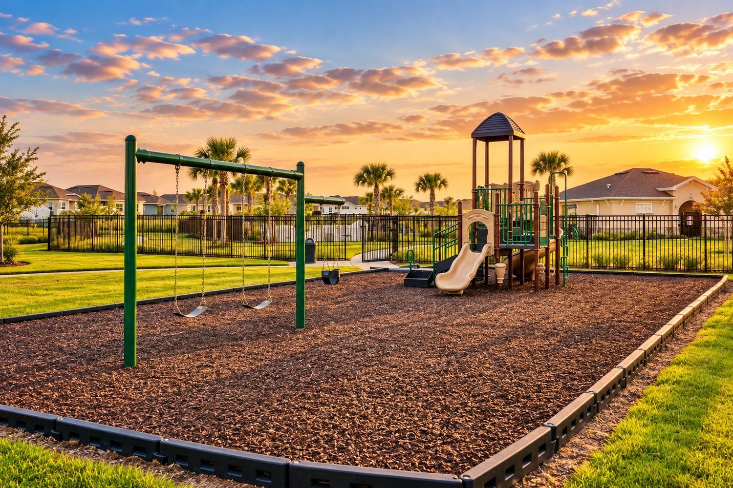 Playground com balanços