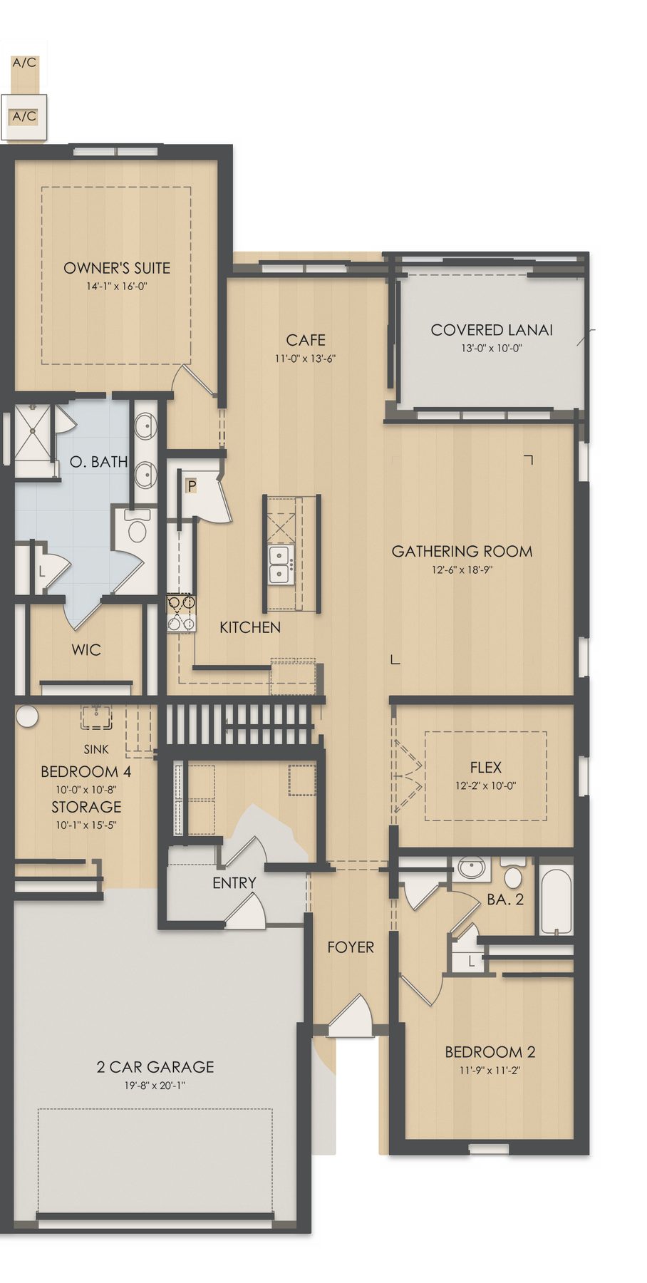 Planta Mystique Grand · 1º andar