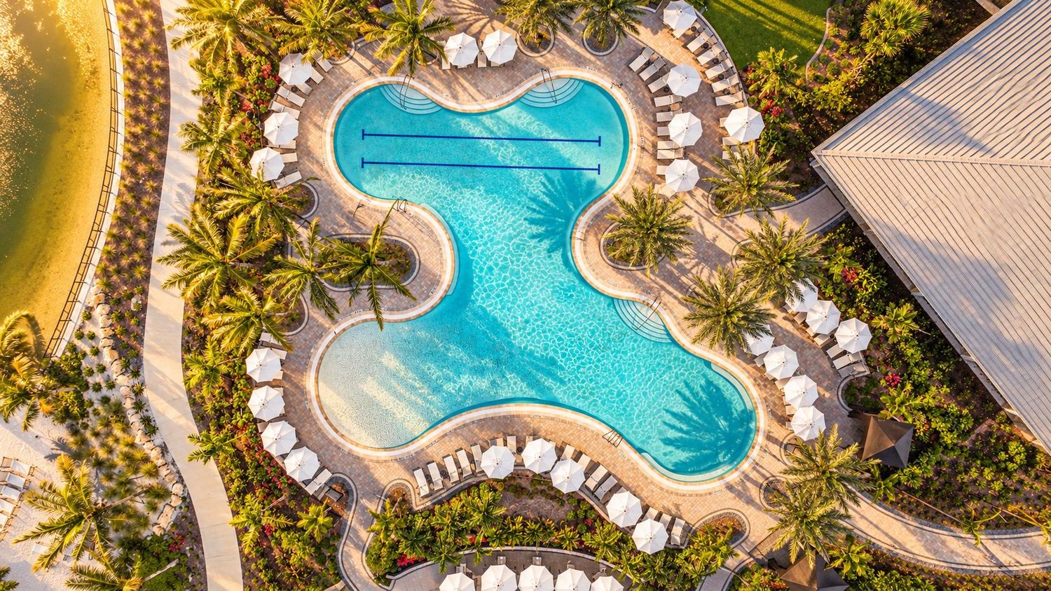 A piscina vista do alto (imagem ilustrativa)