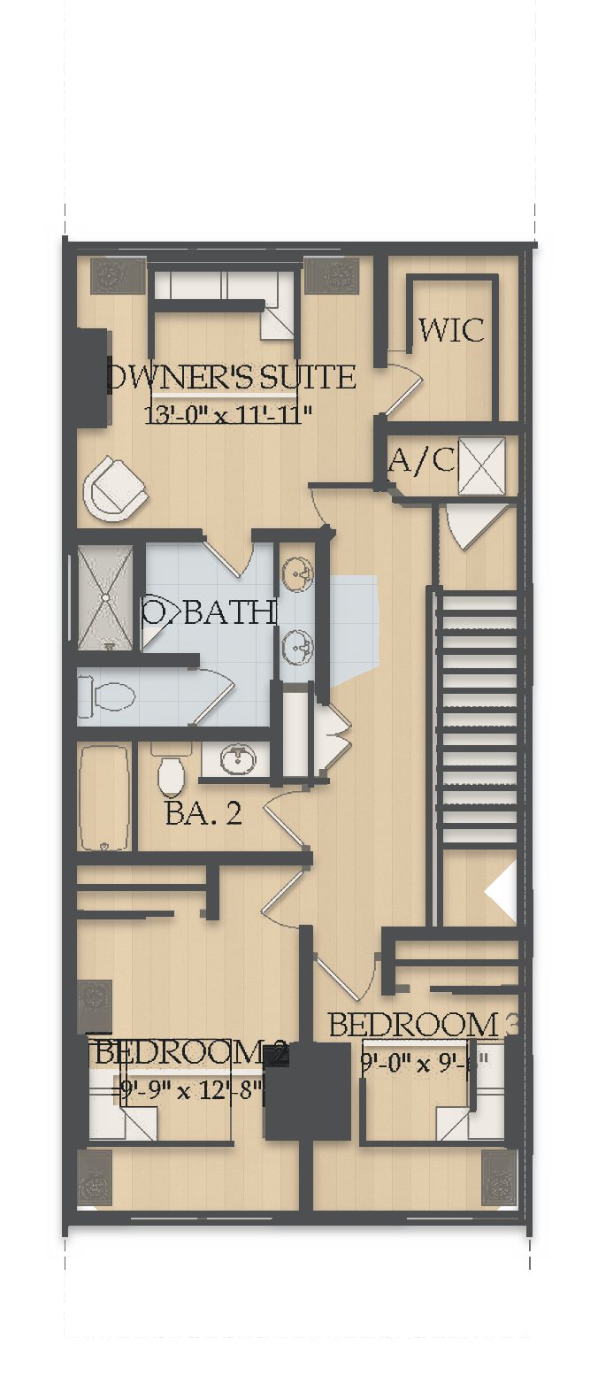 Planta Foxtail Exterior Unit · 2º andar