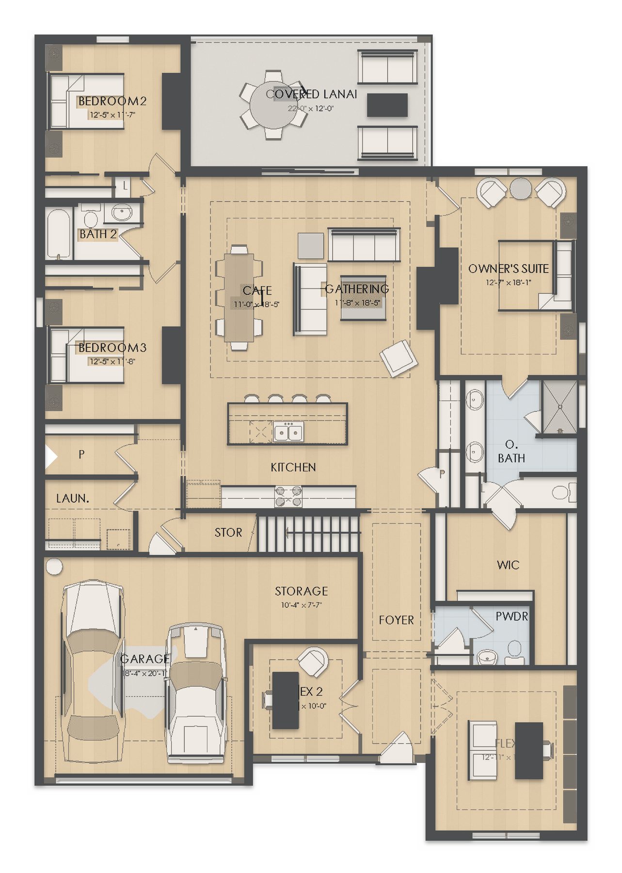 Planta Mahogany Grand · 1º andar