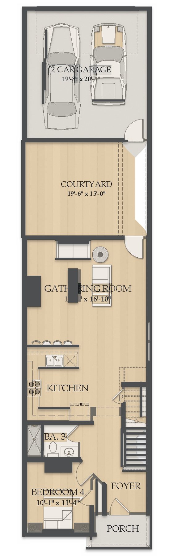 Planta Trailwood Exterior Unit · 1º andar