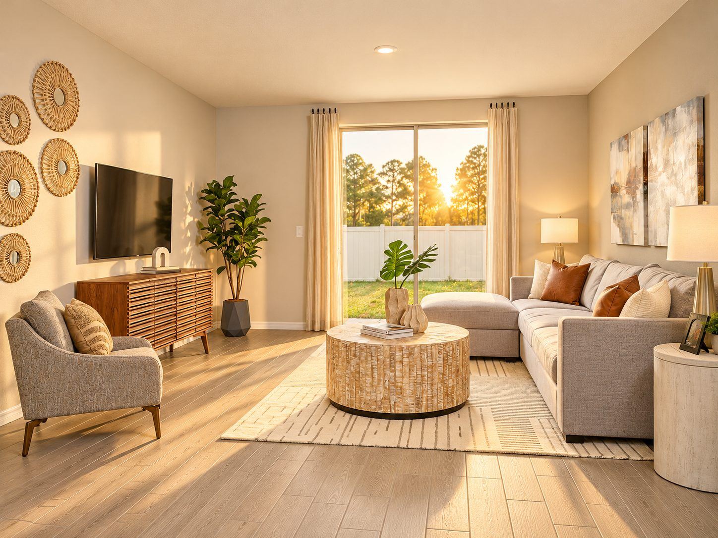 Interior da planta Acadia
