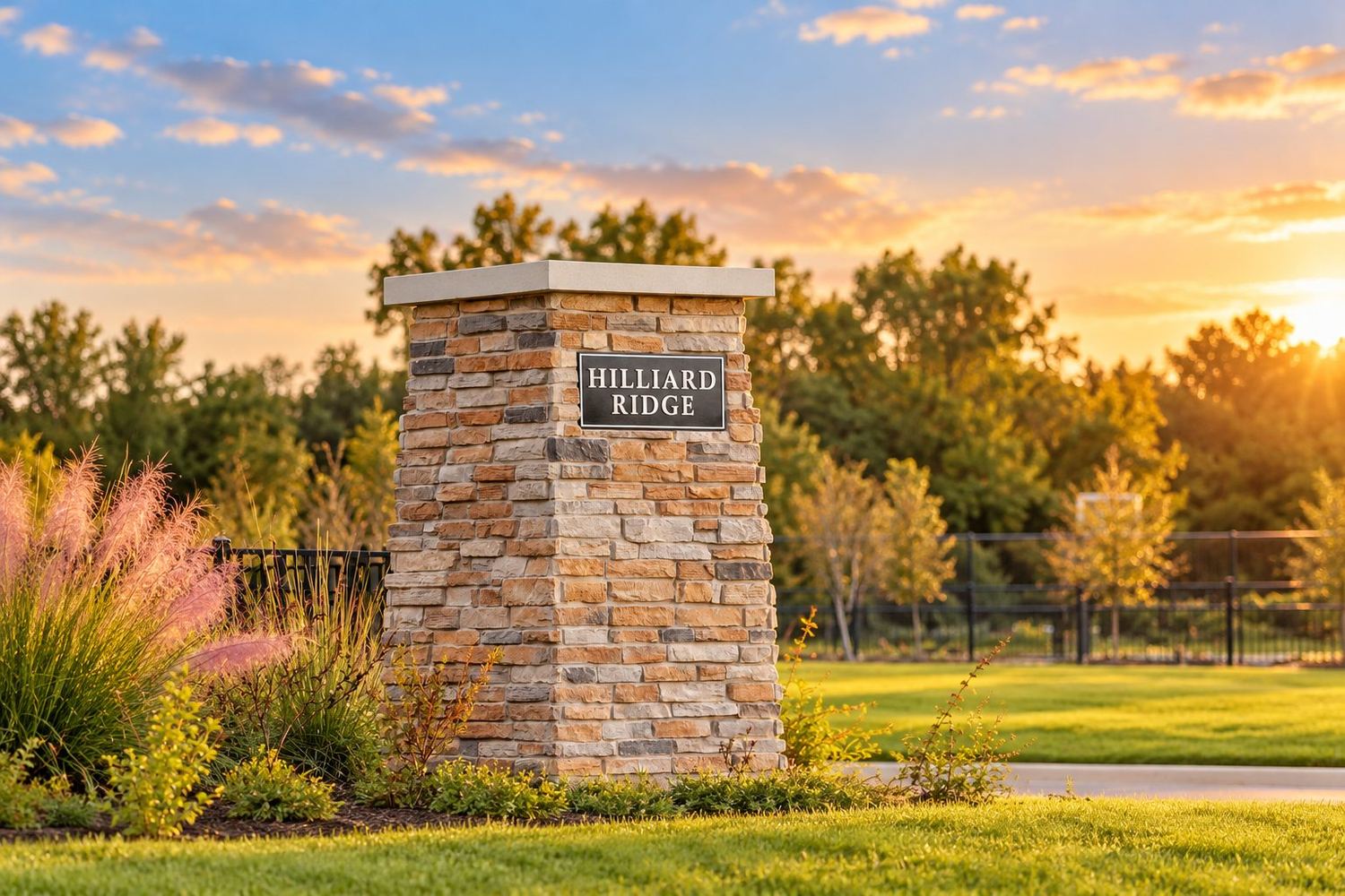 A entrada do Hilliard Ridge