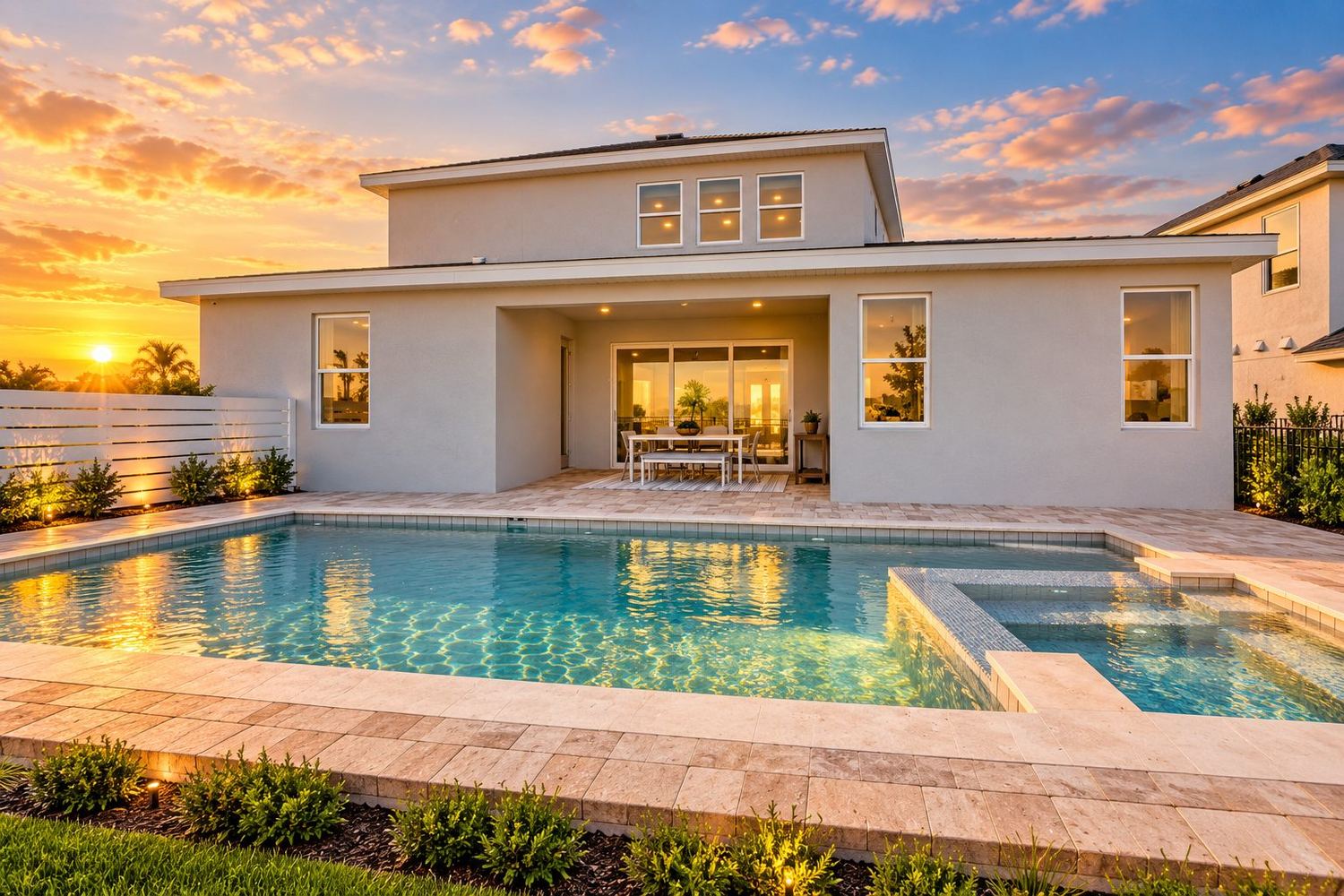 Quintal com piscina
