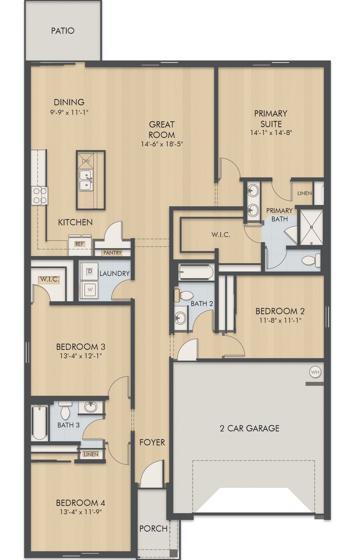 Planta Hillsborough · 1º andar