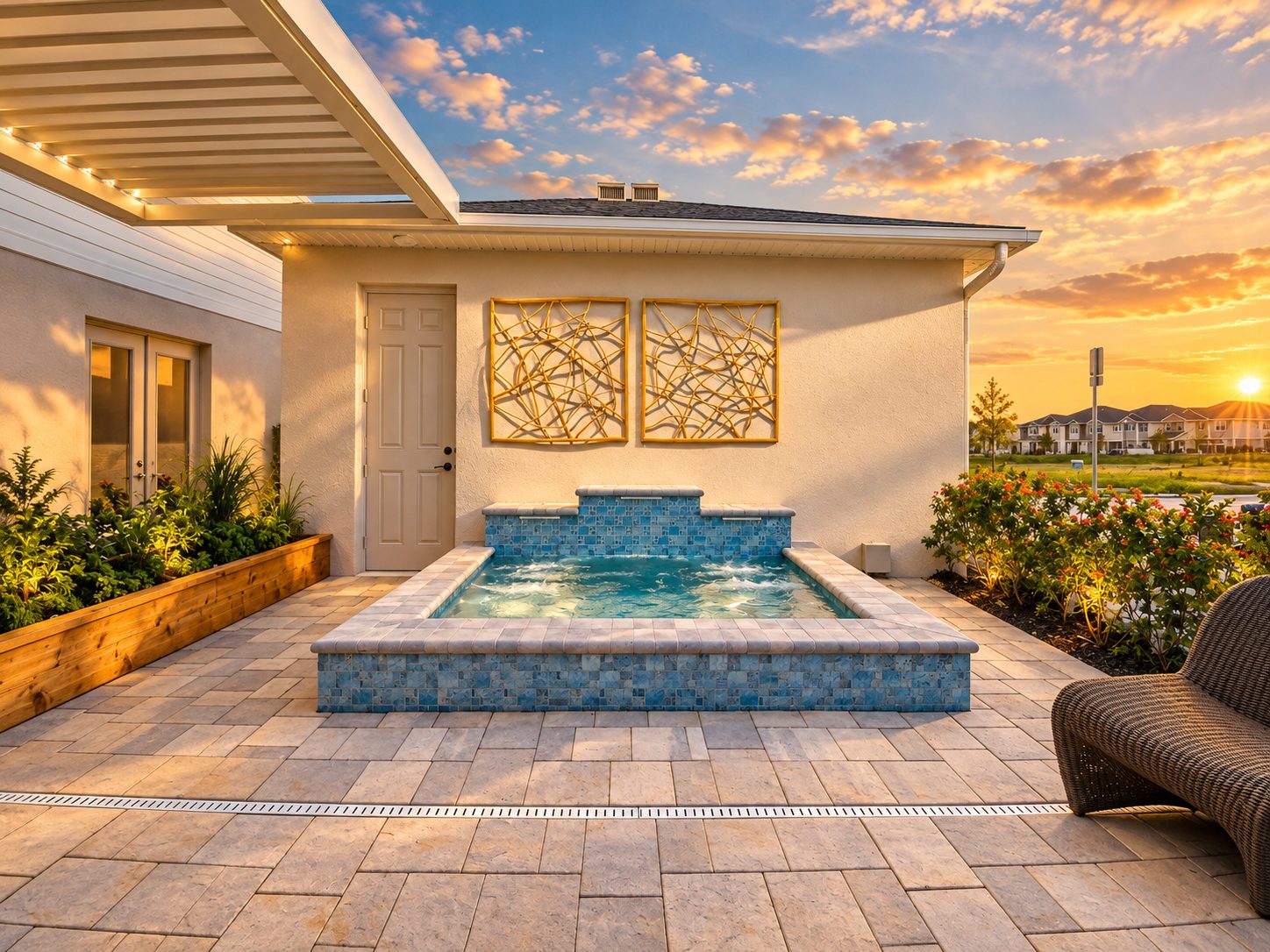 Terraço com spa