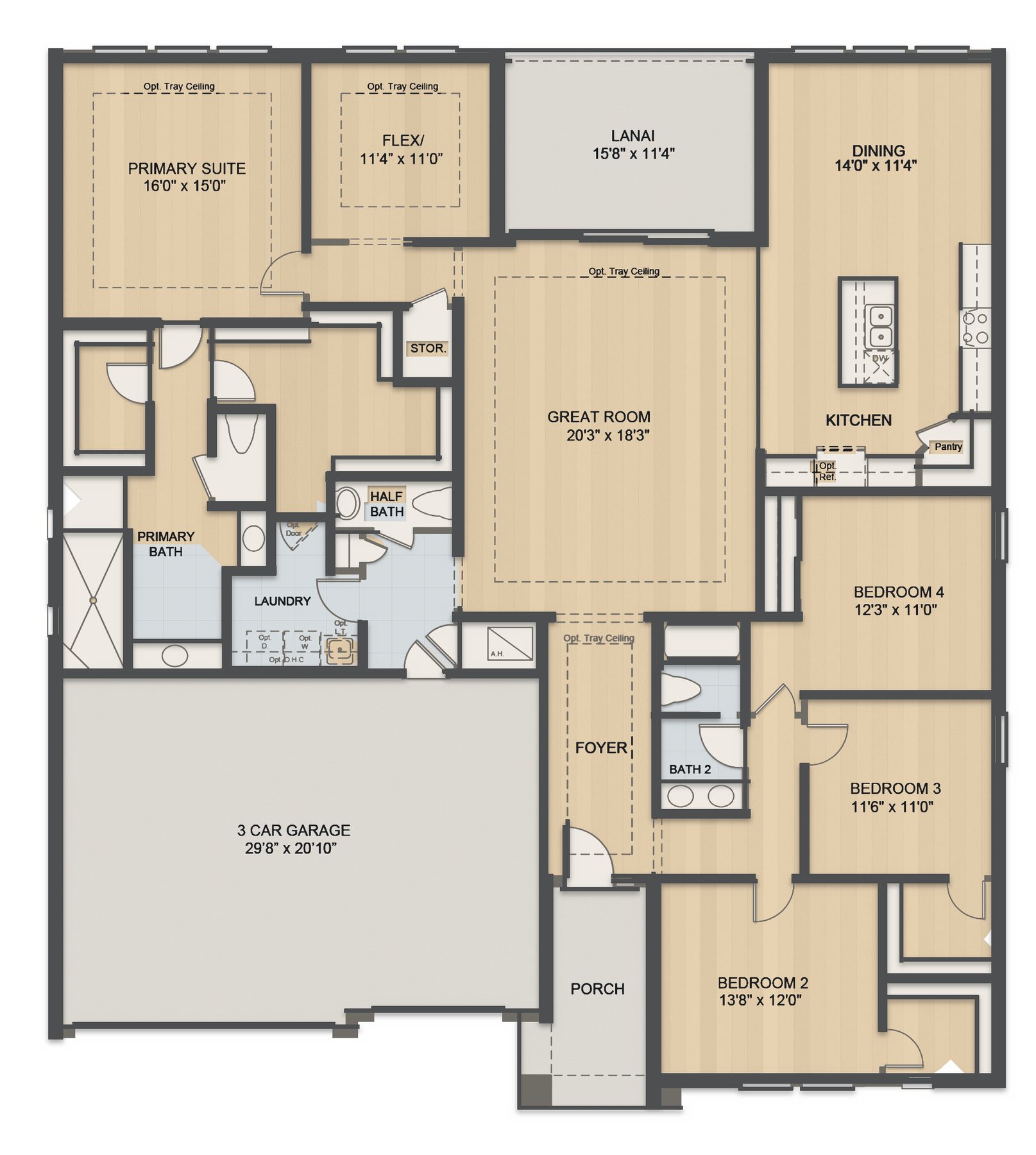 Planta Sunset · 1º andar