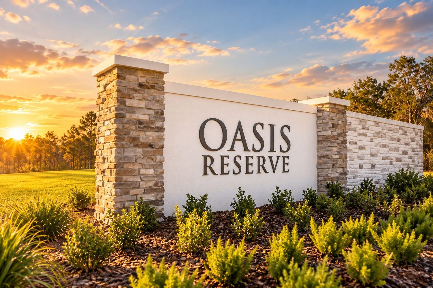 A entrada do Oasis Reserve