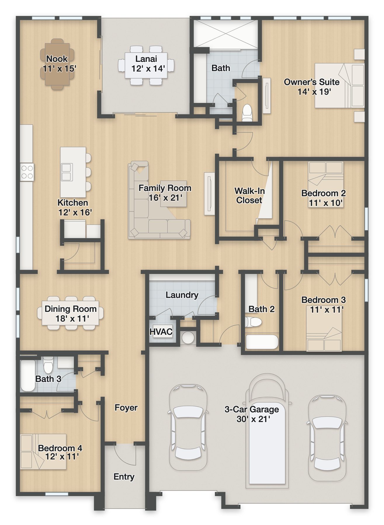 Planta Estero · 1º andar