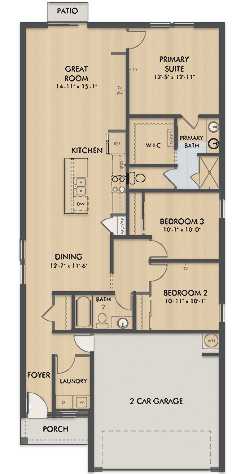 Planta Everglade · 1º andar