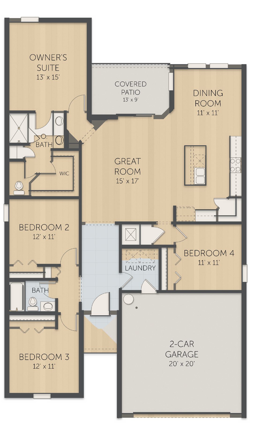 Planta Hillcrest · 1º andar
