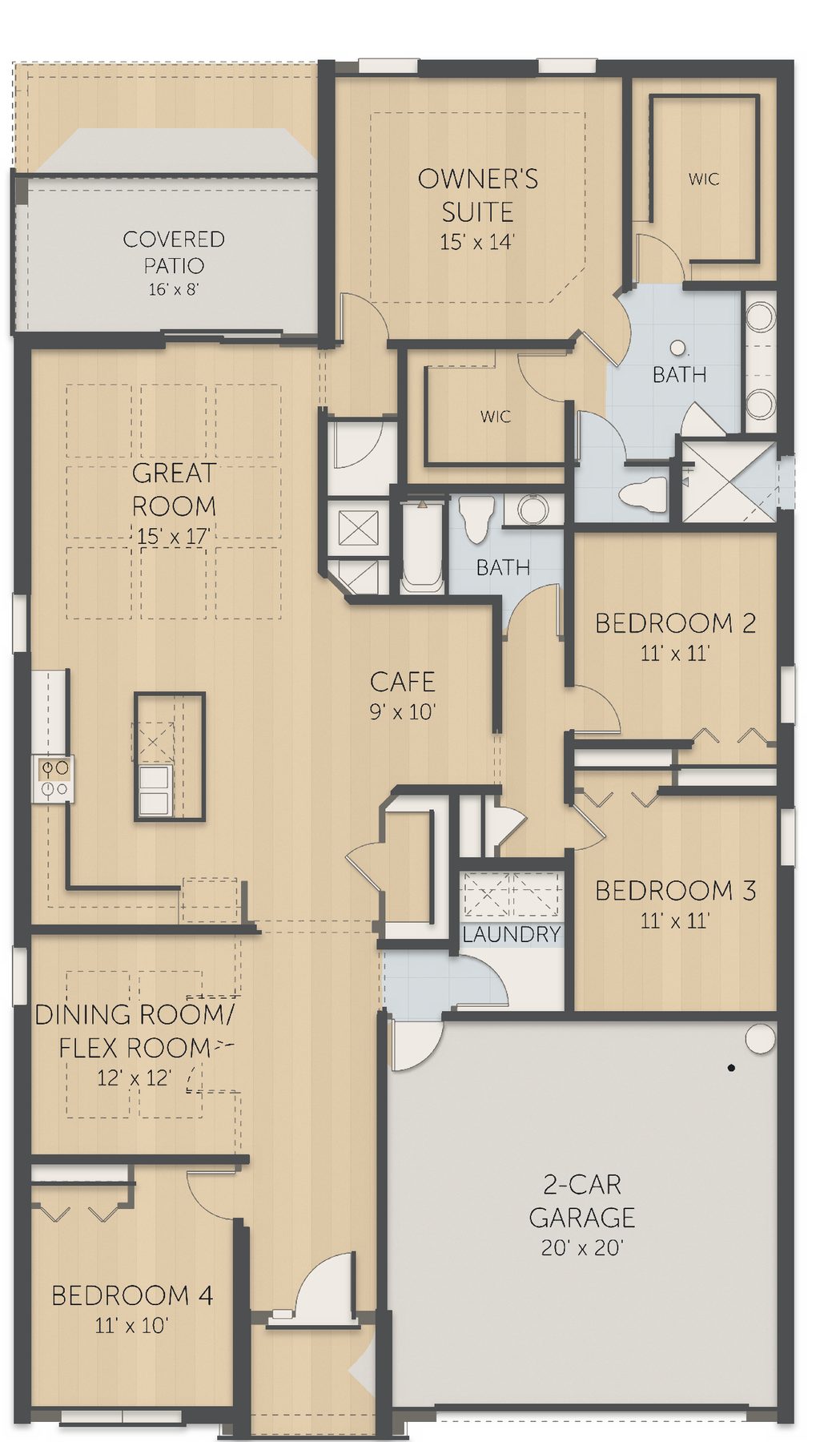Planta Poinciana · 1º andar