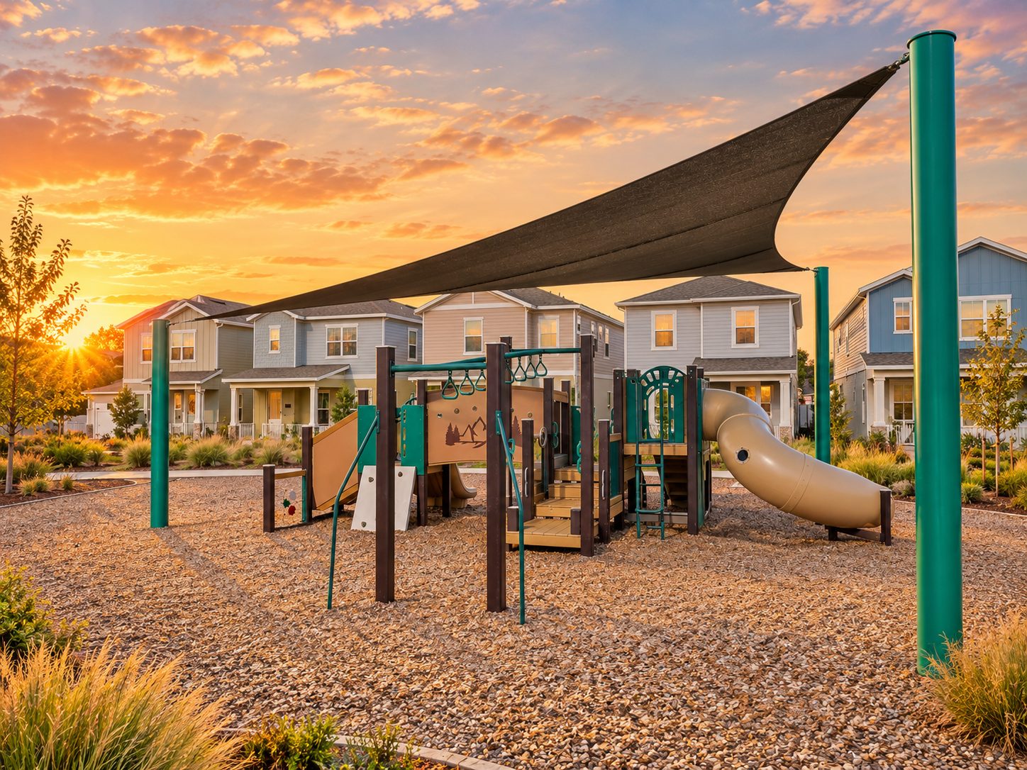 O playground do parque central