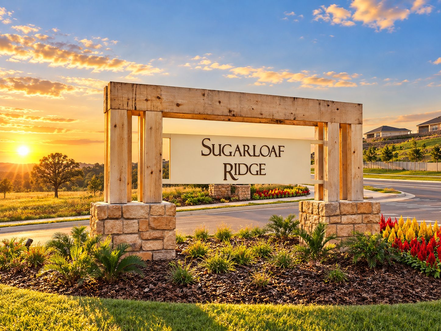 A entrada do Sugarloaf Ridge