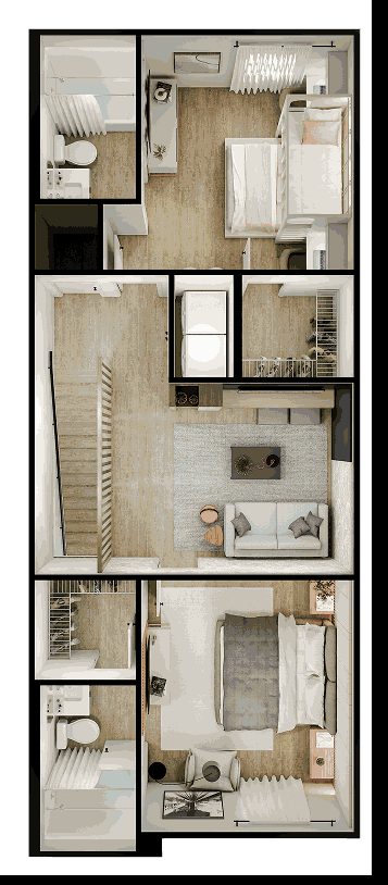 Planta Townhome · 2º andar