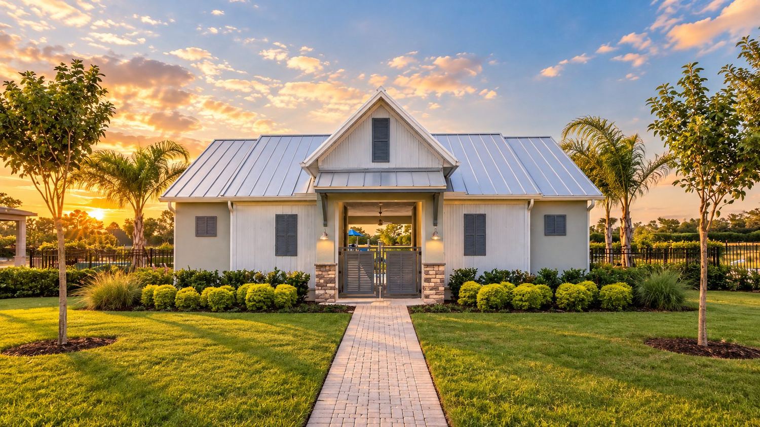 Fachada estilo farmhouse