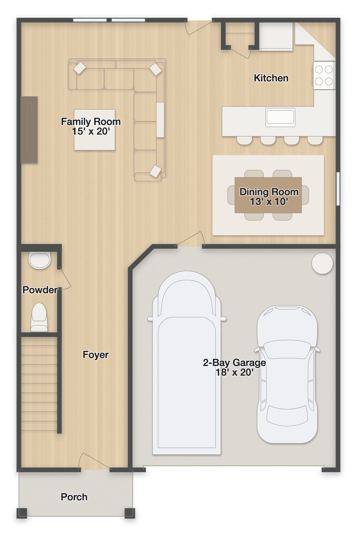 Planta Whitetail · 1º andar