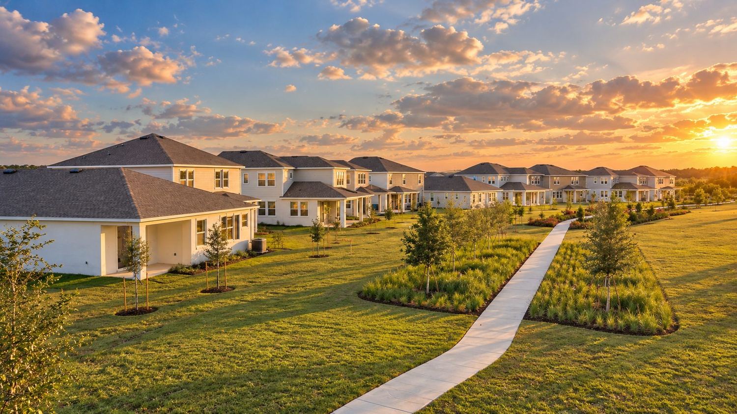 Os townhomes do Waterstone