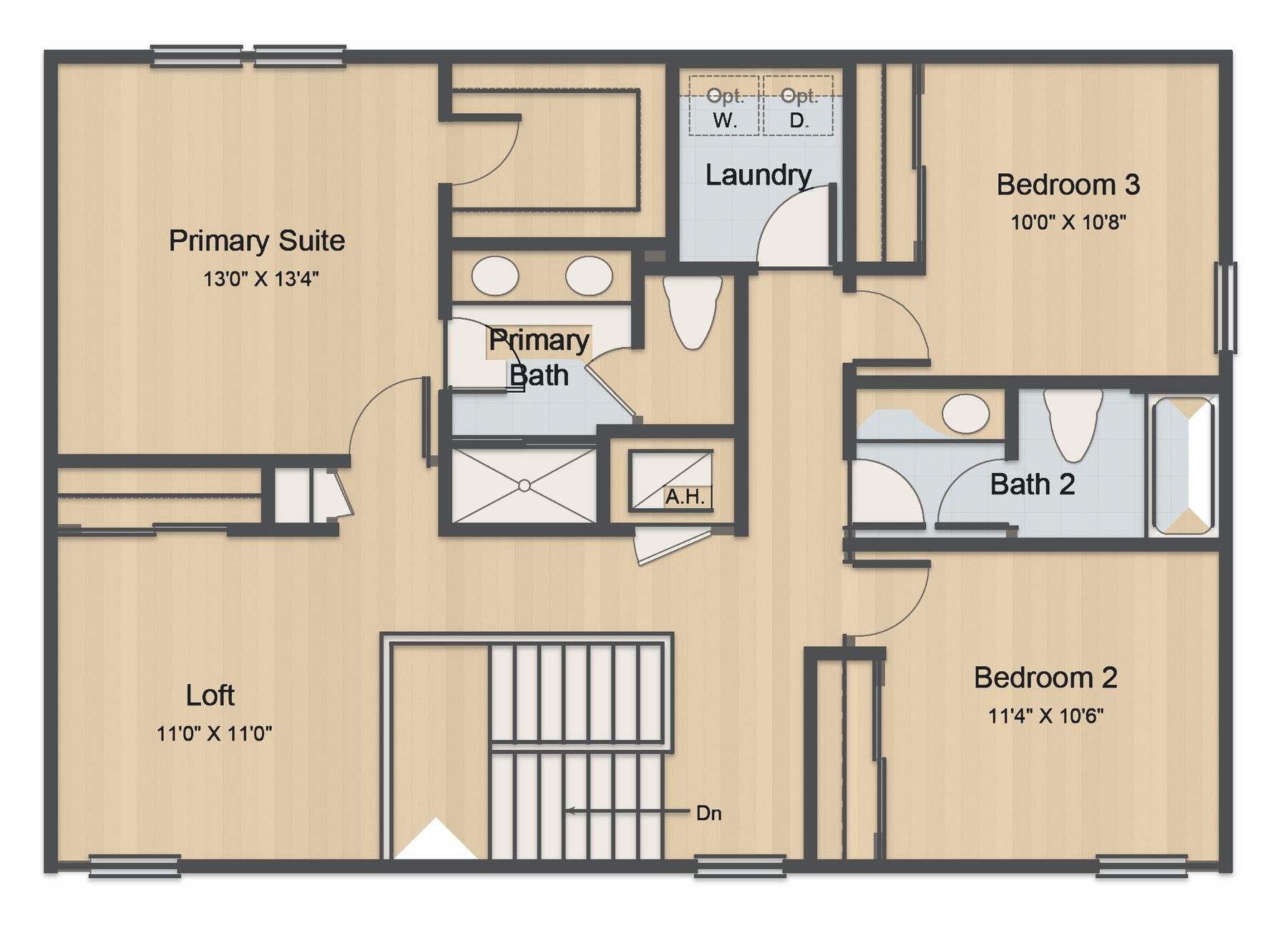 Planta Cottonwood · 2º andar