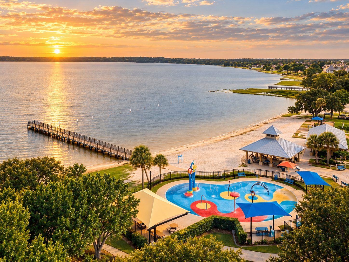 Parque aquático da orla