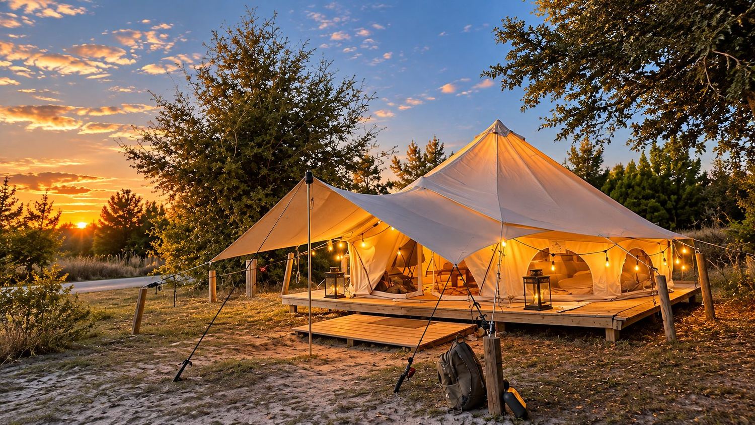 Glamping à beira do lago