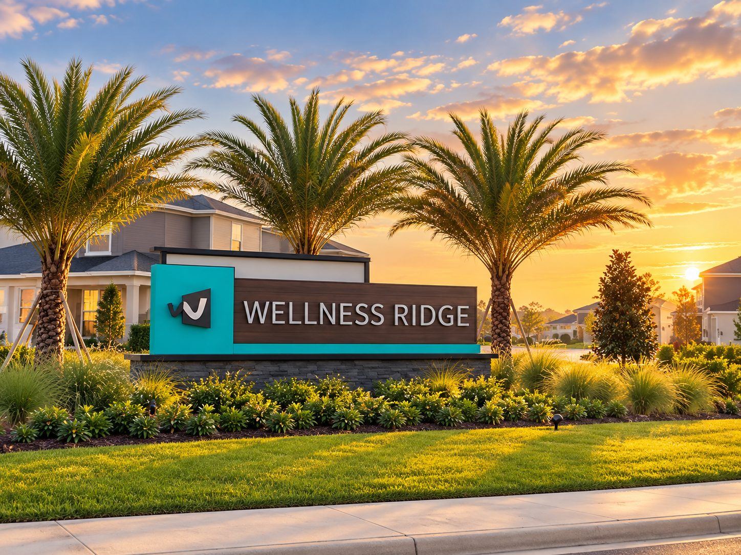 A entrada do Wellness Ridge
