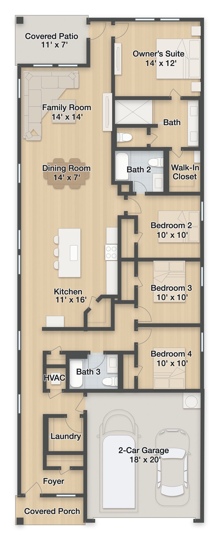 Planta Bergen · 1º andar