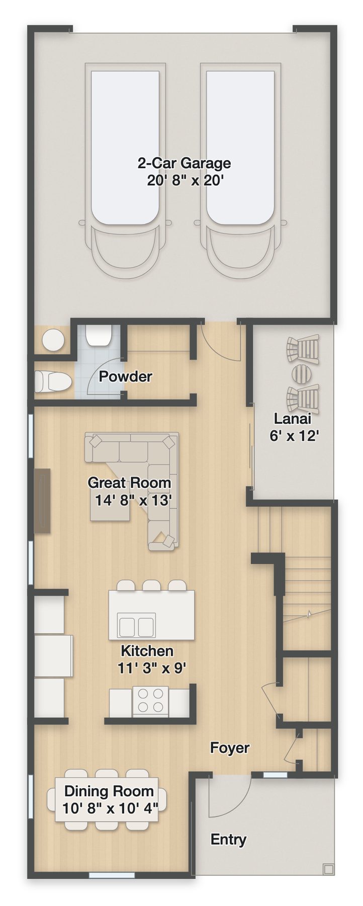 Planta Brookside · 1º andar