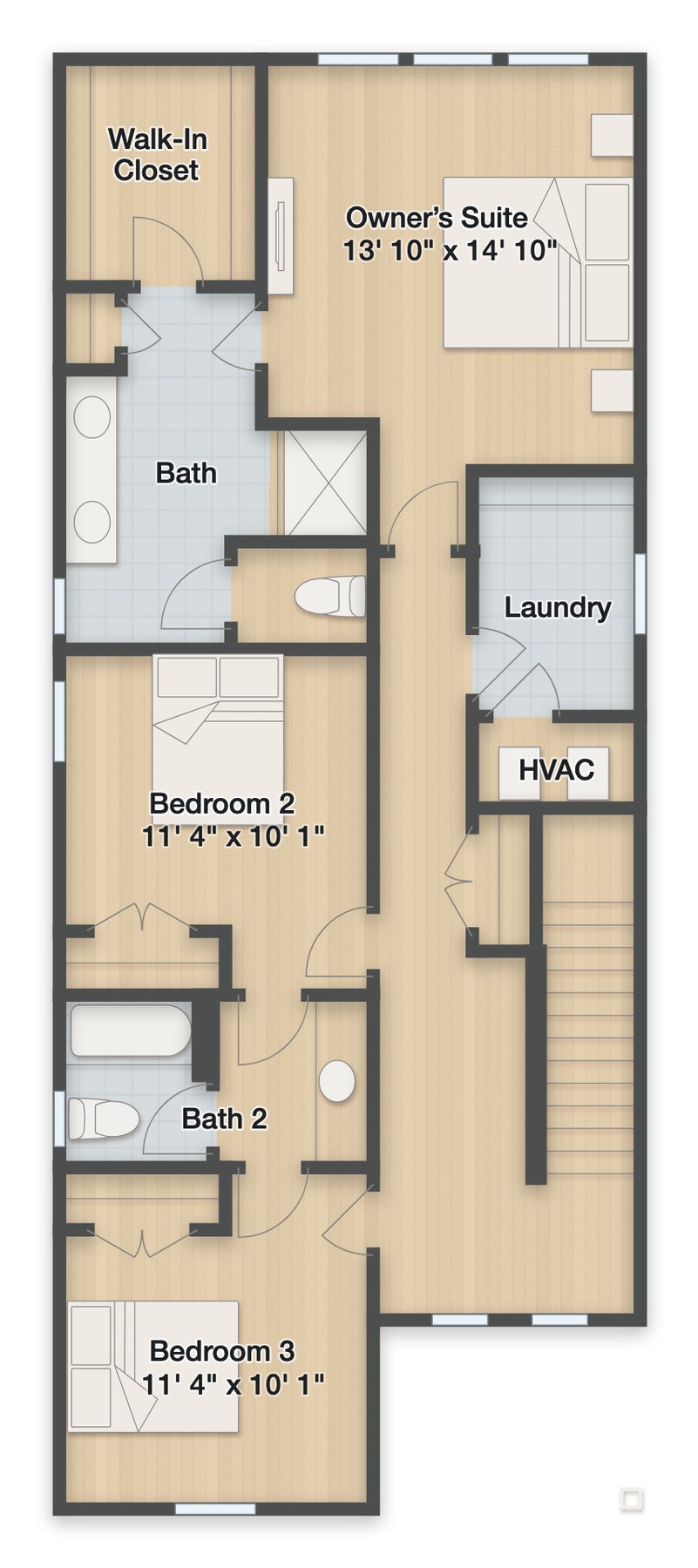 Planta Brookside · 2º andar