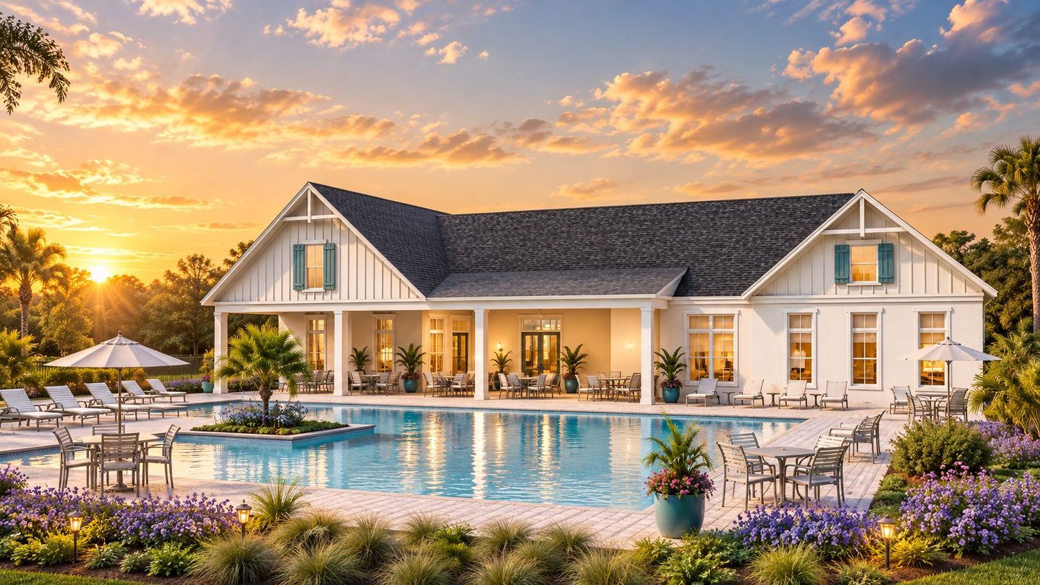 A piscina prevista do Westhaven at Ovation