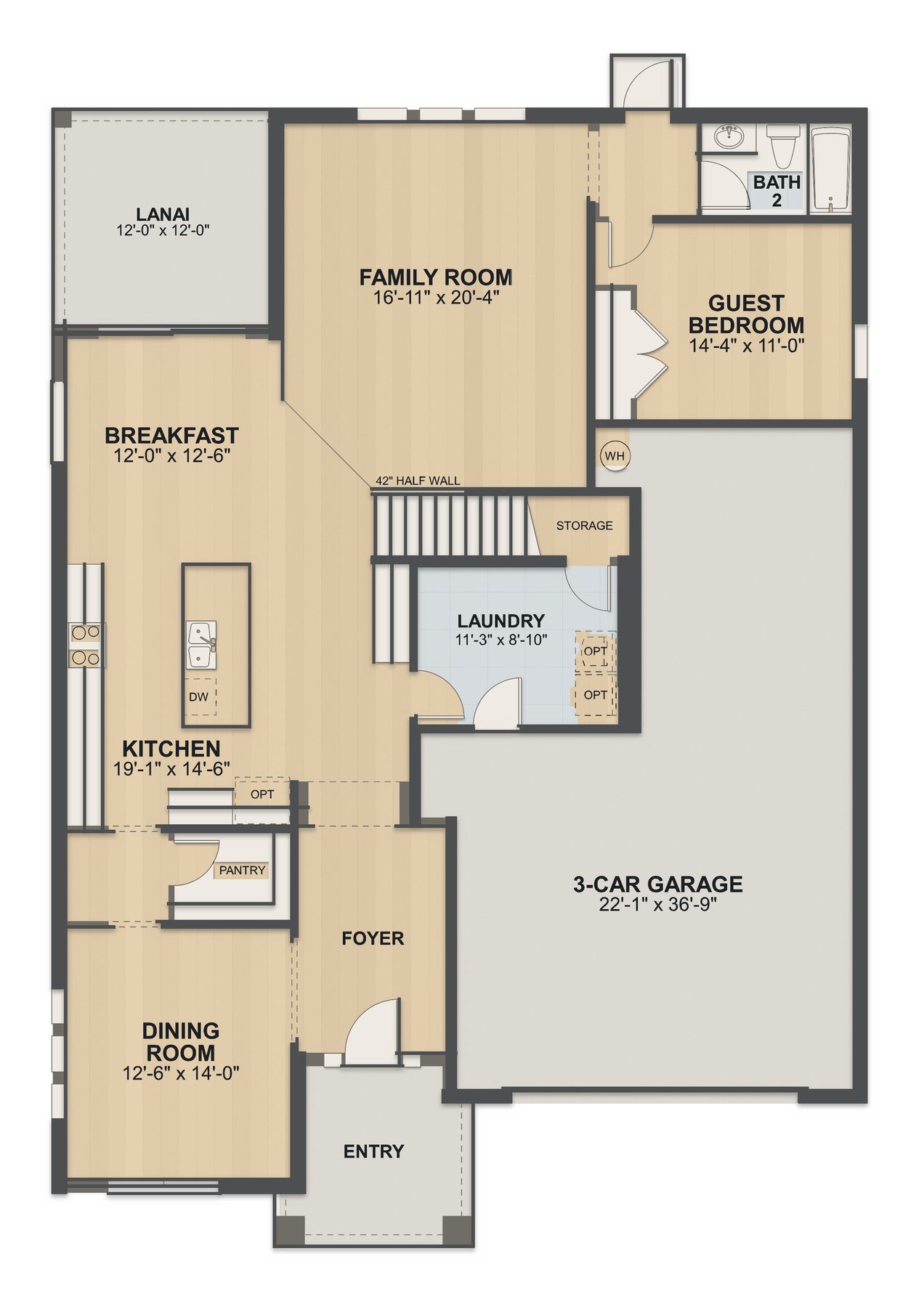 Planta Glenwood · 1º andar