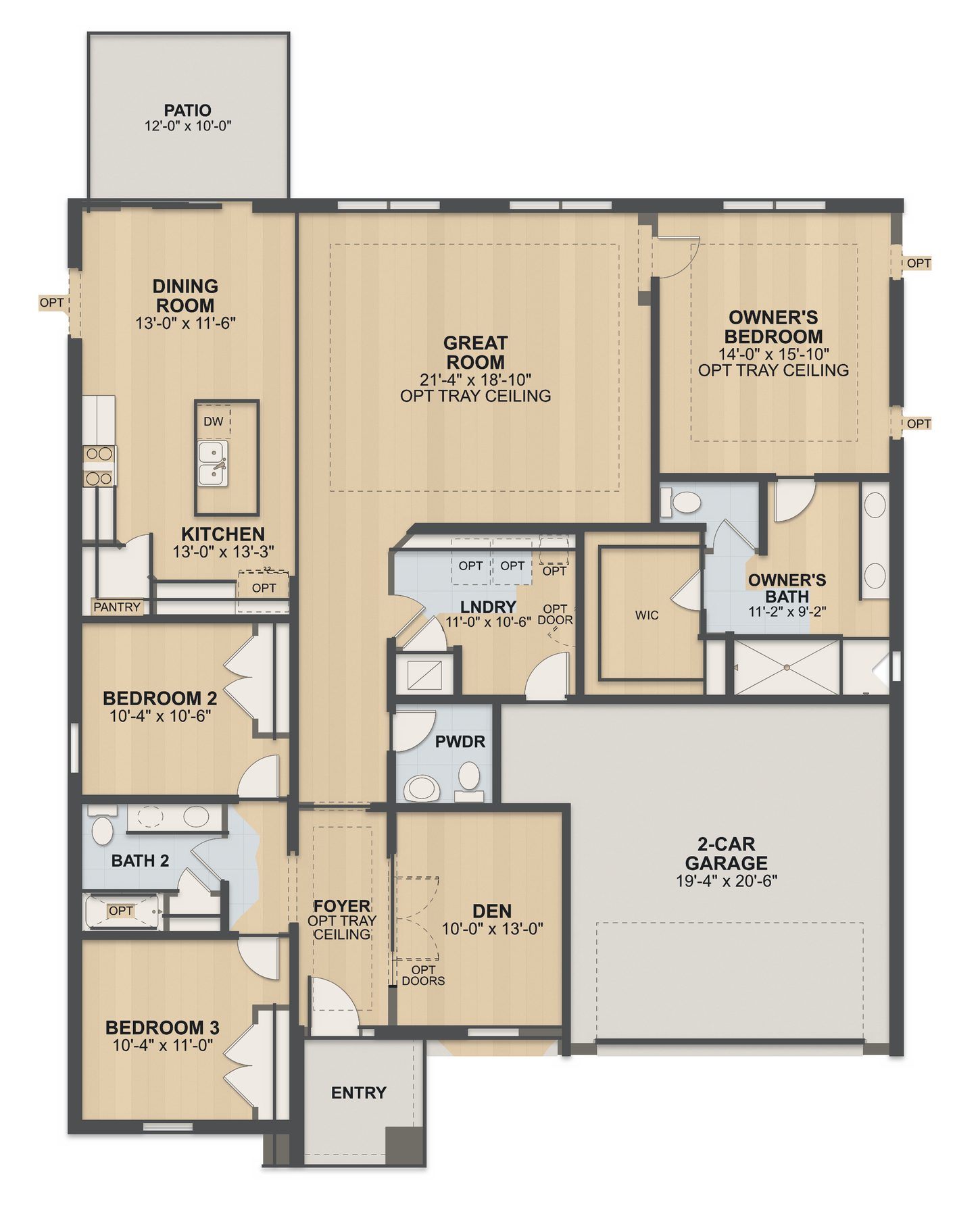 Planta Tranquility · 1º andar